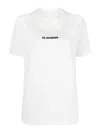 Jil Sander White T-shirt With Contrasting Logo Print In White