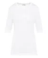 Jil Sander Women's Flower Crochet T-shirt In White