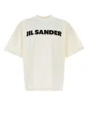 Jil Sander Off-white Logo Printed T-shirt In White
