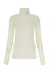 Jil Sander White Wool Blend Sweater In White