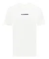 Jil Sander White T-shirt With Contrasting Logo Print In White