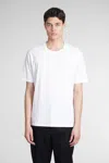 Jil Sander Classic Crew Neck T-shirt Set Of Three In Cotton In White