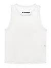 Jil Sander Open-knit Tank Top In White