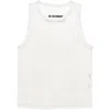 Jil Sander Open-knit Tank Top In White