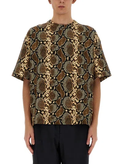 JIL SANDER JIL SANDER T-SHIRT WITH ANIMAL PATTERN