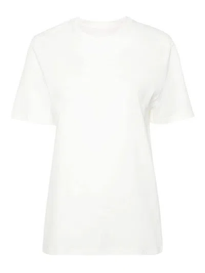 Jil Sander T-shirt With Logo In Blanco