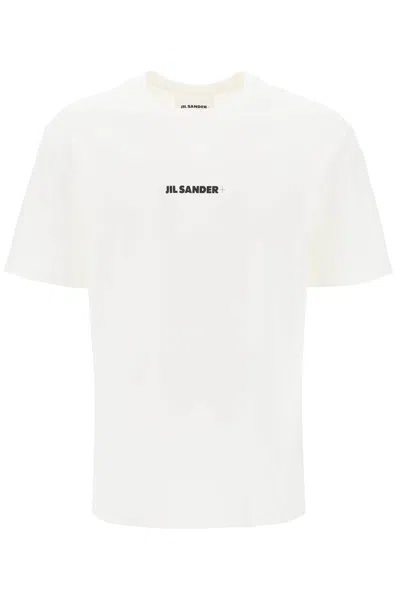 Jil Sander T-shirt With Logo Print Men In White