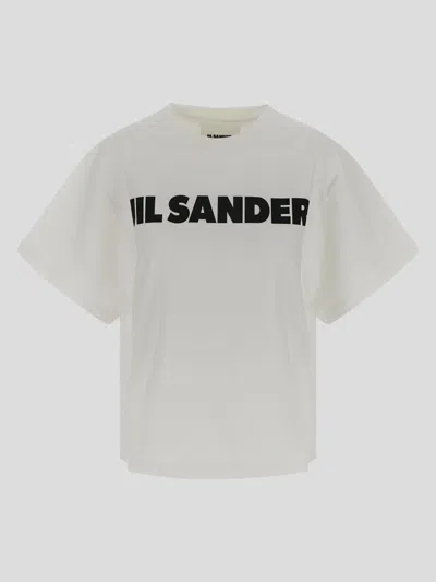 Jil Sander Logo T-shirt In White