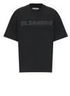 Jil Sander Cotton Jersey T-shirt With Logo In Black
