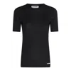 Jil Sander Logo Cotton Jersey T-shirt In Black
