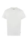 Jil Sander Classic Crew Neck T-shirt Set Of Three In Cotton