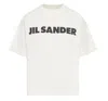 Jil Sander Relaxed-fit Cotton T-shirt With Bold Logo In Multicolor
