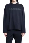 Jil Sander Maglia A Maniche Lunghe Con Logo In Black