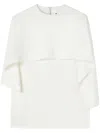 Jil Sander Cotton T-shirt With All-in Cape In Neutrals