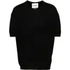 Jil Sander Short-sleeve Wool Jumper In Multicolor