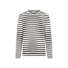 Jil Sander Horizontal Stripe-print Sweatshirt In Black