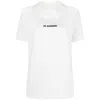 Jil Sander White T-shirt With Contrasting Logo Print In White