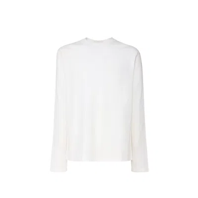 Jil Sander Logo Cotton Jersey T-shirt In White