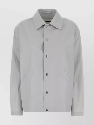 JIL SANDER TAFFETA JACKET WITH LONG SLEEVES AND POCKETS