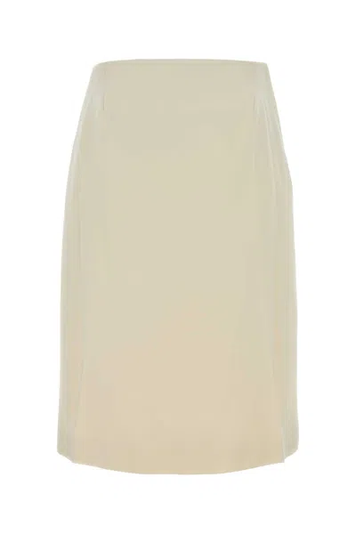 Jil Sander Tailored A-line Skirt In Neutral