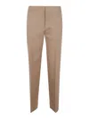 Jil Sander Slightly Cropped Tailored Pant Clothing In Beige