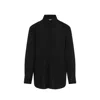 Jil Sander Long-sleeve Wool Shirt In Black