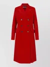 Jil Sander Tailored Coat Back Vent Double Breasted Lapels In Red