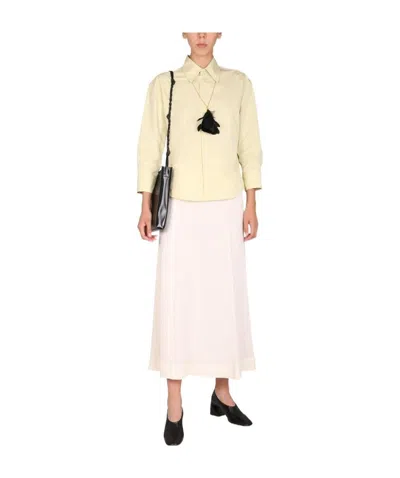 Jil Sander Tailored Cotton Shirt In Pink