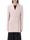 Jil Sander Tailored Double-breasted Balzer In Rose