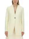 Jil Sander Tailored Blazer Front Pockets In Powder
