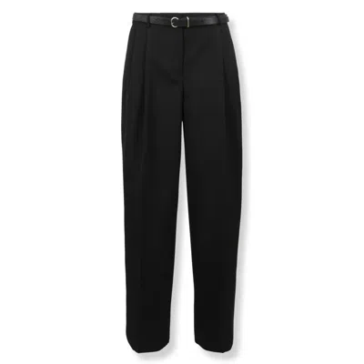 Jil Sander Tailored Neutrals Trousers With Minimalist Design In Black