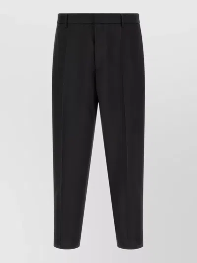 Jil Sander Tailored Pants 06 Front Pleats Pockets In Black