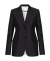 Jil Sander Tailored Single-breasted Blazer In Black