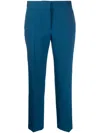 Jil Sander Tailored Straight Leg Trousers With Waistband In Blue