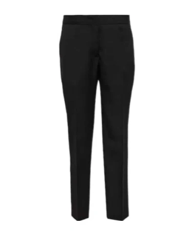 Jil Sander Tailored Straight Wool Pants In Black