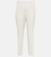 Jil Sander Gerade Hose Aus Wolle In Chalk