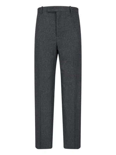 Jil Sander Tailored Straight-leg Trousers With Zip And Button Closure In Multi