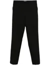 Jil Sander Tapered Cropped Trousers In Black