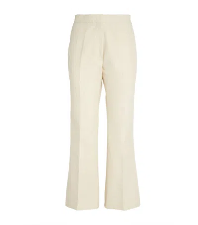 Jil Sander Tailored Trousers In White