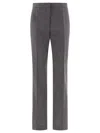 Jil Sander Tailored With Centre-back Slit Trousers Grey