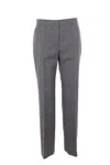 Jil Sander Tailored Trousers With Centre-back Slit In Grey