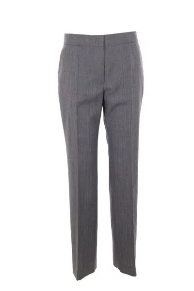 Jil Sander Tailored Trousers With Centre-back Slit In Grey
