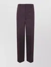 Jil Sander Tailored Trousers With Pleats And Pockets In Red