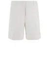 Jil Sander Tailored White Linen Pants In White