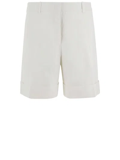 JIL SANDER TAILORED WHITE LINEN PANTS