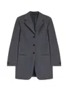 Jil Sander Tailored Wool Jacket In Gray