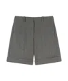 Jil Sander Tailored Wool Shorts In Gray