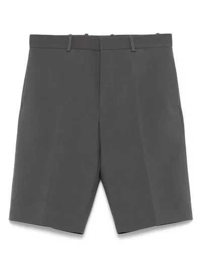 Jil Sander Tailored Wool Shorts In Grey