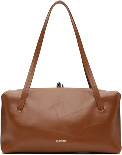Jil Sander Tan Goji Pillow Bag In 520 Grape