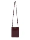 Jil Sander Burgundy Small Tangle Shoulder Bag In Red